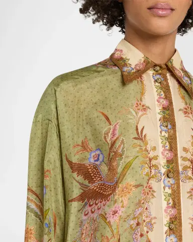 Zimmermann Indra Relaxed Silk Shirt | Thumbnail 5 Zimmermann Indra Relaxed Silk Shirt | Thumbnail 5