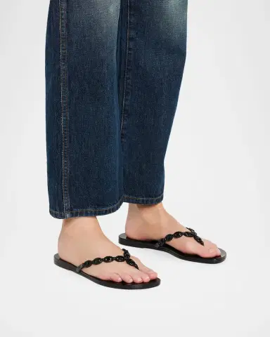 Tory Burch Gemini Link Jelly Thong Sandals | Thumbnail 2