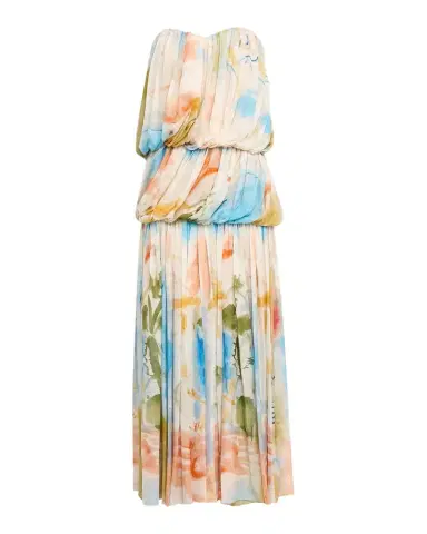 Ulla Johnson x Helen Frankenthaler Reverie Strapless Silk Gown | Thumbnail 1