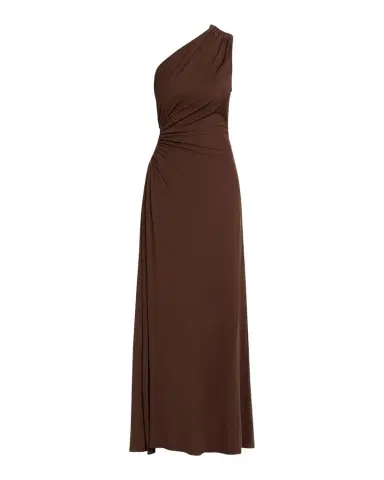 Bottega Veneta Crepe Viscose Jersey One-Shoulder Dress | Thumbnail 1 Bottega Veneta Crepe Viscose Jersey One-Shoulder Dress | Thumbnail 1