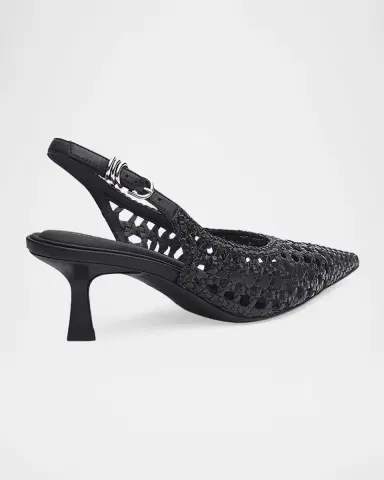 rag & bone 55mm Brynn Woven Leather Slingback Pumps | Thumbnail 3 rag & bone 55mm Brynn Woven Leather Slingback Pumps | Thumbnail 3