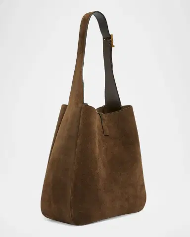 Saint Laurent Le 5 à 7 Large Shoulder Bag in Suede | Thumbnail 2 Saint Laurent Le 5 à 7 Large Shoulder Bag in Suede | Thumbnail 2