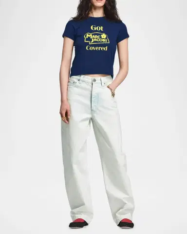 Marc Jacobs Mid-Rise Bow-Leg Jeans | Thumbnail 2 Marc Jacobs Mid-Rise Bow-Leg Jeans | Thumbnail 2