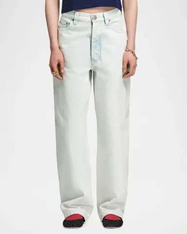 Marc Jacobs Mid-Rise Bow-Leg Jeans | Thumbnail 4 Marc Jacobs Mid-Rise Bow-Leg Jeans | Thumbnail 4