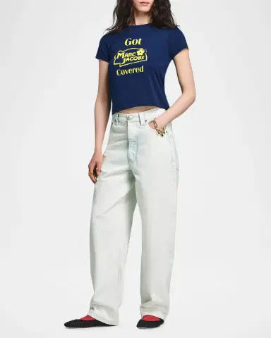 Marc Jacobs Mid-Rise Bow-Leg Jeans | Thumbnail 7 Marc Jacobs Mid-Rise Bow-Leg Jeans | Thumbnail 7