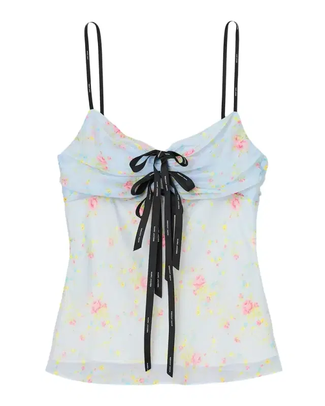 Marc Jacobs Blurred Floral Bow Top