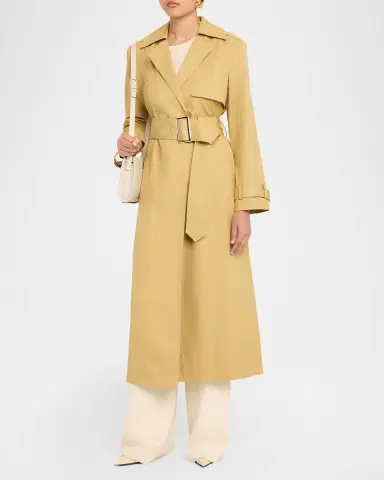 Toccin Declan Classic Belted Trench Coat | Thumbnail 4 Toccin Declan Classic Belted Trench Coat | Thumbnail 4
