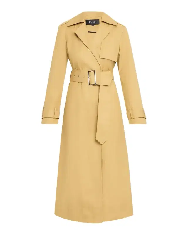 Toccin Declan Classic Belted Trench Coat