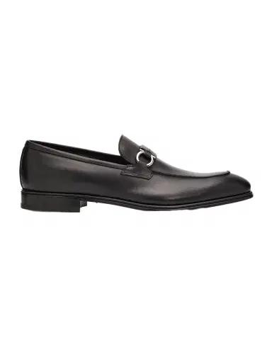 Ferragamo Men's Turner Side-Gancini Leather Loafers | Thumbnail 1