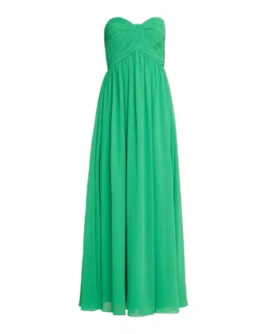 BADGLEY MISCHKA Strapless Draped Georgette Gown | Thumbnail 1 BADGLEY MISCHKA Strapless Draped Georgette Gown | Thumbnail 1