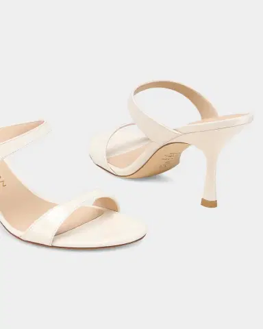 Stuart Weitzman 85mm Nudist Patent Leather Dual-Strap Sandals | Thumbnail 2