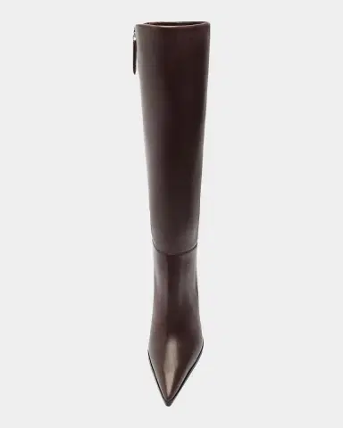 Schutz Mikki Up Leather Block-Heel Knee-High Boots | Thumbnail 4