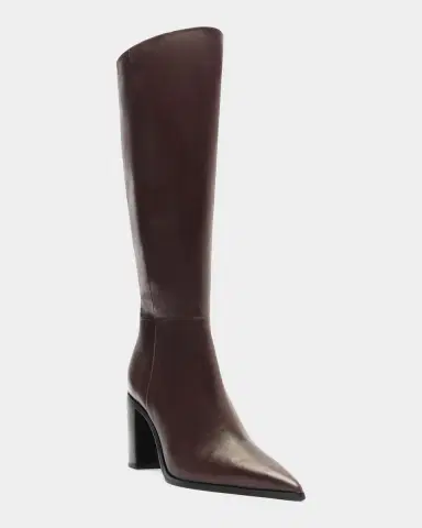 Schutz Mikki Up Leather Block-Heel Knee-High Boots | Thumbnail 6