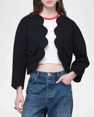 Marc Jacobs Scalloped Daisy Lady Jacket | Thumbnail 4 Marc Jacobs Scalloped Daisy Lady Jacket | Thumbnail 4