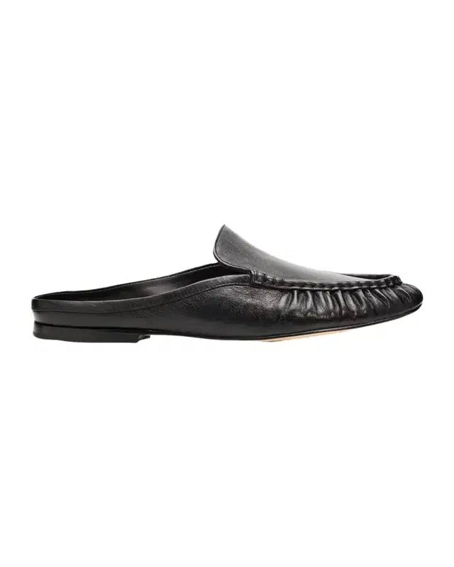 Vince Tevin Leather Loafer Mules