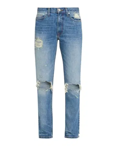 Brandon Maxwell The Riggs Distressed Crop Cigarette Jeans | Thumbnail 1