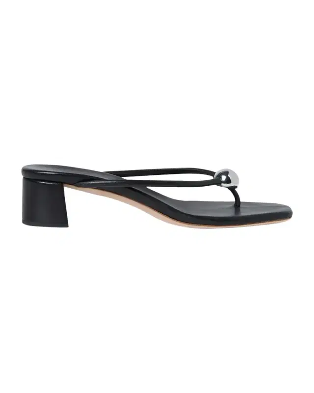 Odessa Leather Heeled Mules