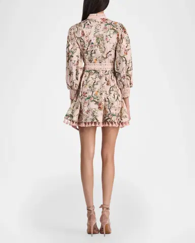 ALICE + OLIVIA Lucy Belted Mini Shirtdress | Thumbnail 3
