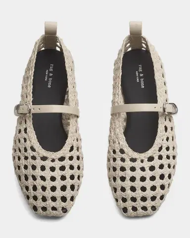 rag & bone Spire Woven Mary Jane Ballerina Flats | Thumbnail 3 rag & bone Spire Woven Mary Jane Ballerina Flats | Thumbnail 3