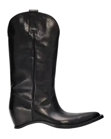 Maison Margiela Heel-Less Leather Cowboy Boots | Thumbnail 1