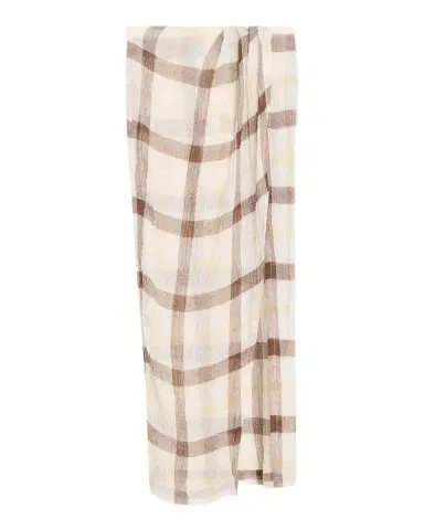 Lisa Marie Fernandez Plaid Sarong Maxi Skirt | Thumbnail 1 Lisa Marie Fernandez Plaid Sarong Maxi Skirt | Thumbnail 1