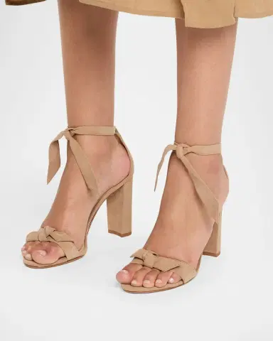 Alexandre Birman 90mm Clarita Suede Block-Heel Sandals | Thumbnail 2 Alexandre Birman 90mm Clarita Suede Block-Heel Sandals | Thumbnail 2