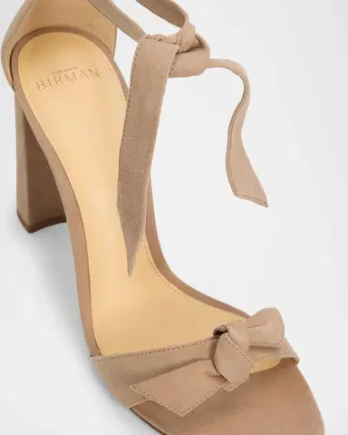 Alexandre Birman 90mm Clarita Suede Block-Heel Sandals | Thumbnail 5 Alexandre Birman 90mm Clarita Suede Block-Heel Sandals | Thumbnail 5
