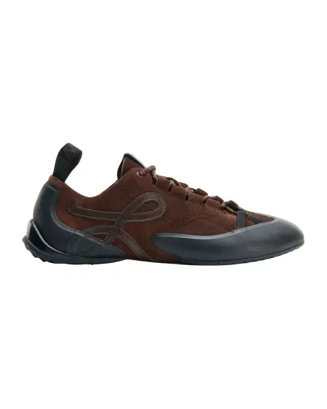 Loewe Grip Suede Low-Top Sneakers