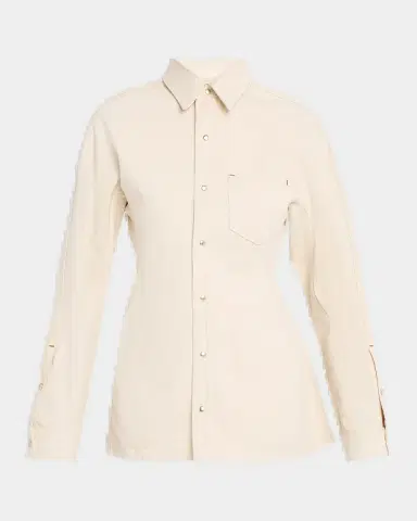 OSSOU Cinch Long-Sleeve Denim Shirt | Thumbnail 2 OSSOU Cinch Long-Sleeve Denim Shirt | Thumbnail 2