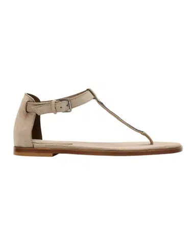 Brunello Cucinelli Suede Monili Sandals | Thumbnail 1 Brunello Cucinelli Suede Monili Sandals | Thumbnail 1