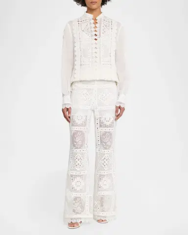 Zimmermann Aster Embroidered Blouse | Thumbnail 2 Zimmermann Aster Embroidered Blouse | Thumbnail 2