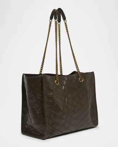 Saint Laurent Niki YSL Chevron Quilted Shopping Tote Bag | Thumbnail 2 Saint Laurent Niki YSL Chevron Quilted Shopping Tote Bag | Thumbnail 2