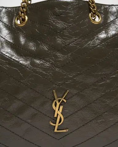 Saint Laurent Niki YSL Chevron Quilted Shopping Tote Bag | Thumbnail 5 Saint Laurent Niki YSL Chevron Quilted Shopping Tote Bag | Thumbnail 5