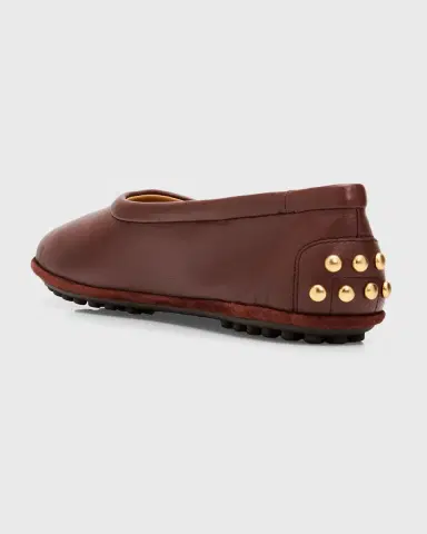 Tod's Metal Dots Nappa Leather Ballerina Flats | Thumbnail 2 Tod's Metal Dots Nappa Leather Ballerina Flats | Thumbnail 2