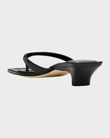 Vince San Juan Leather Heeled Thong Sandals | Thumbnail 4