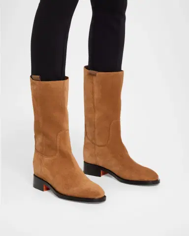 Santoni Suede Mid-Calf Boots | Thumbnail 2 Santoni Suede Mid-Calf Boots | Thumbnail 2