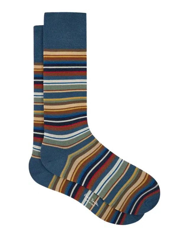 Men's Munich Signature Stripe Crew Socks
