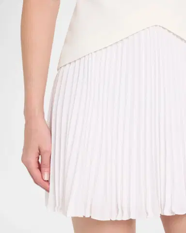 Milly Haddy Cady & Pleated Chiffon Mini Dress | Thumbnail 5 Milly Haddy Cady & Pleated Chiffon Mini Dress | Thumbnail 5