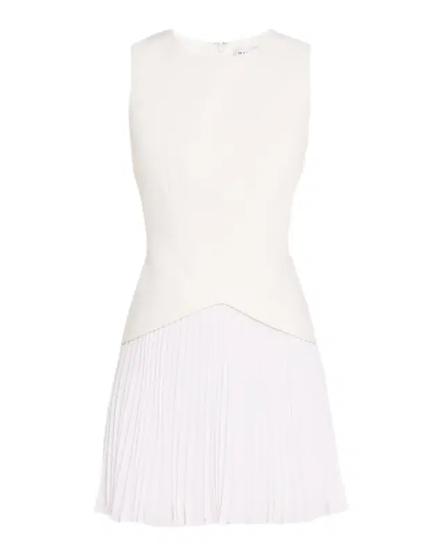 Haddy Cady & Pleated Chiffon Mini Dress