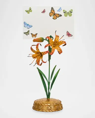 Juliska Meadow Walk Tiger Lily Place Card Holder | Thumbnail 2
