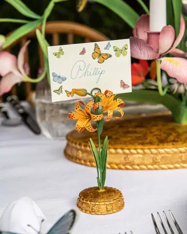 Juliska Meadow Walk Tiger Lily Place Card Holder | Thumbnail 5