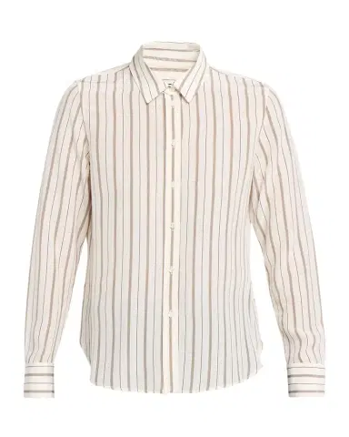 Nili Lotan Gaia Striped Silk Slim Button-Down Shirt | Thumbnail 1 Nili Lotan Gaia Striped Silk Slim Button-Down Shirt | Thumbnail 1