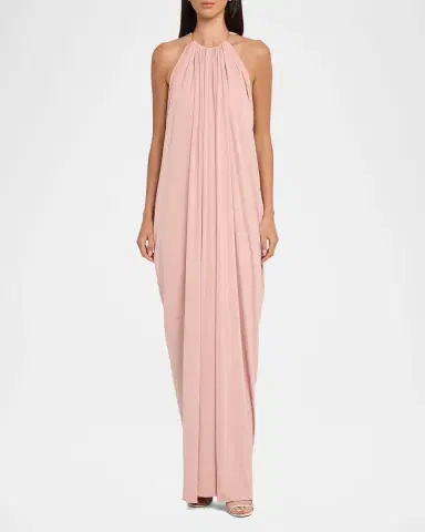 Ronny Kobo Rhodes Draped Jersey Halter Maxi Dress | Thumbnail 2