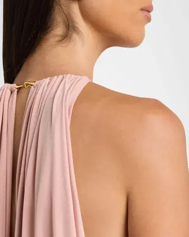 Ronny Kobo Rhodes Draped Jersey Halter Maxi Dress | Thumbnail 5