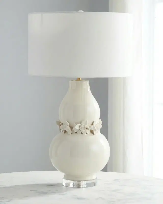 John-Richard Collection Lei 39" Double Gourd Table Lamp