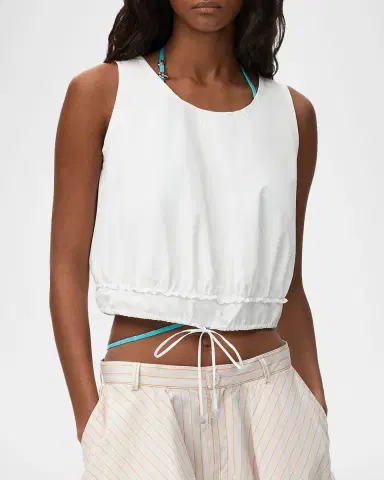 Loewe x Paula's Ibiza Cropped Drawstring Top | Thumbnail 4 Loewe x Paula's Ibiza Cropped Drawstring Top | Thumbnail 4