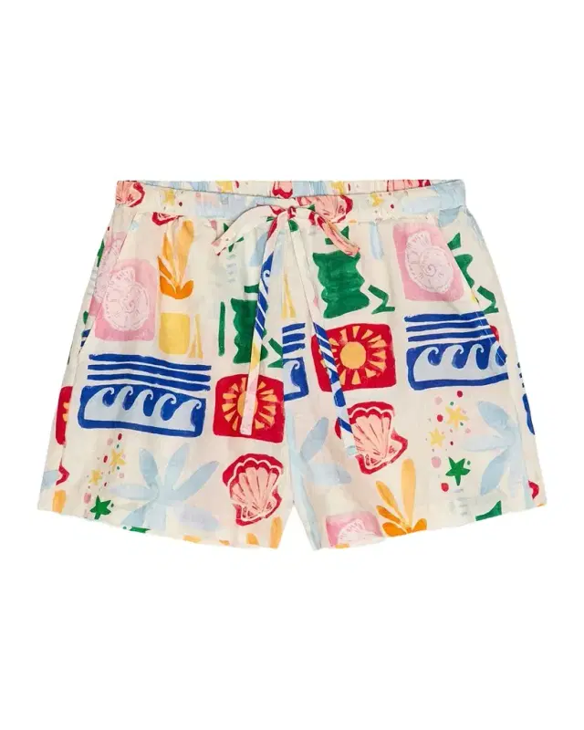 Rails Jenner Linen Drawstring Shorts