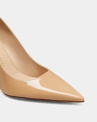 Stuart Weitzman 85mm Stuart Power Patent Leather Pumps | Thumbnail 3