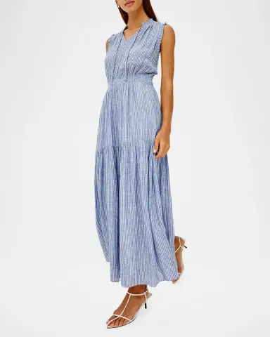 RAILS Alessia Stripe Linen Maxi Dress | Thumbnail 4 RAILS Alessia Stripe Linen Maxi Dress | Thumbnail 4