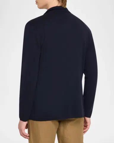 Maurizio Baldassari Men 's Cashmere Knit Patch-Pocket Blazer | Thumbnail 3